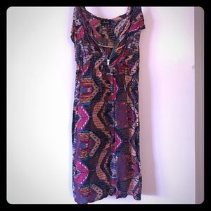 Tribal print mini dress